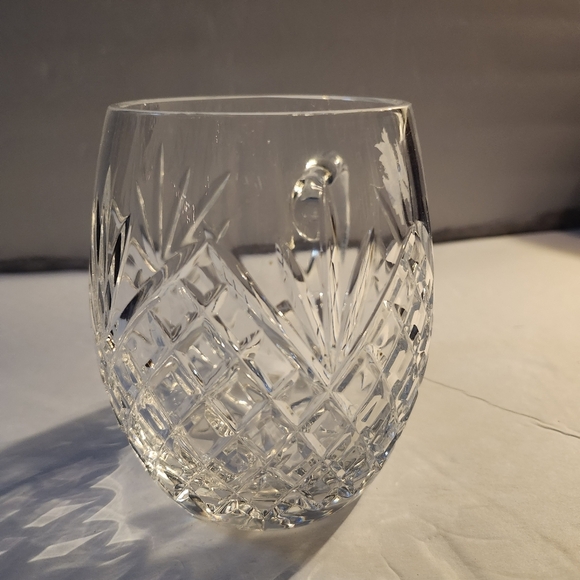 Galway Irish Crystal Clifden Latest Beer Mug Tankard - Made In Ireland 4 3/4" - Picture 3 of 11